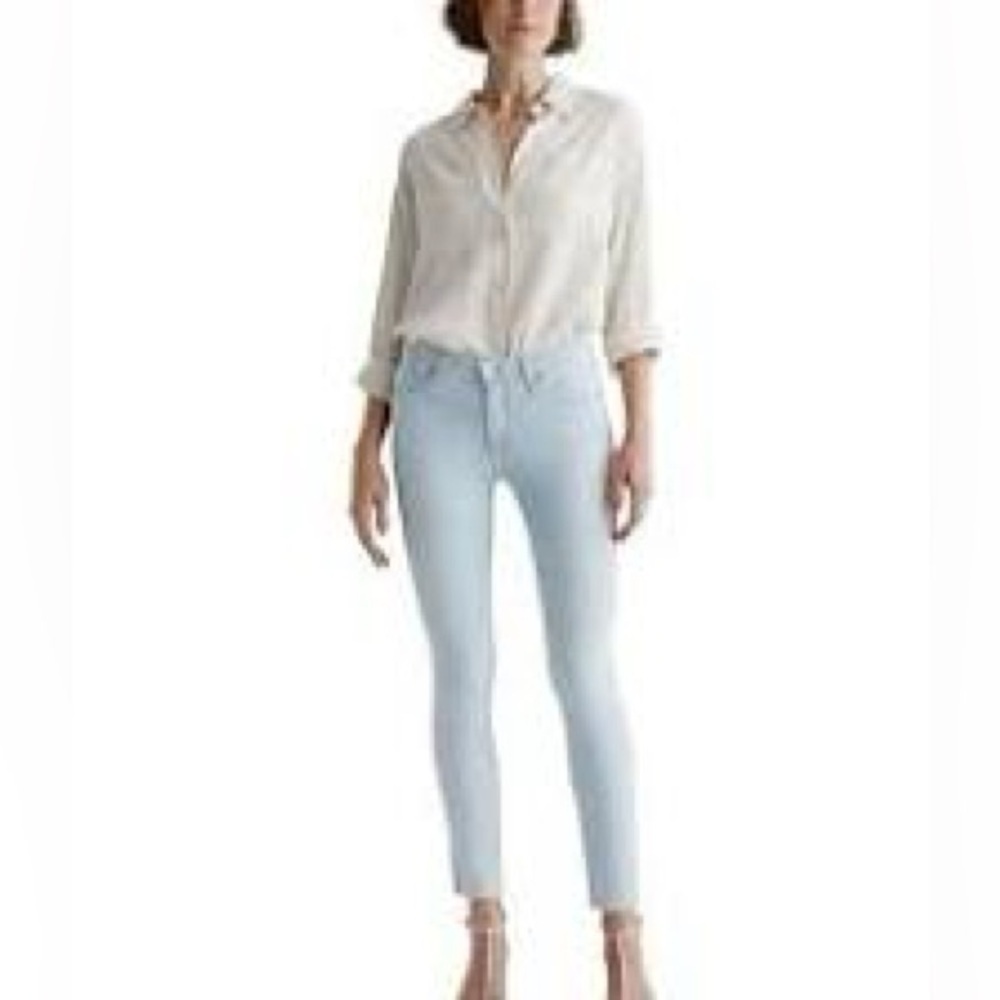 AG Legging Ankle Super Skinny Jeans Light Wash Size 28